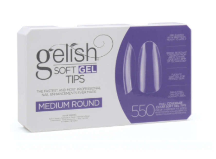 Harmony Gelish Soft Gel Tips [7 Shapes] -Box Of 550 Tips *New - Updated*
