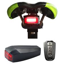 OOTDTY 4 In 1 Bicycle Bike Security Lock with Wireless Remote Control Alarm Anti-theft - Includes:  Remote Alarm, Remote Control, Manual, USB Cable, Alarm Mount Holder (3.43'' x 1.76'' x 0.78'')