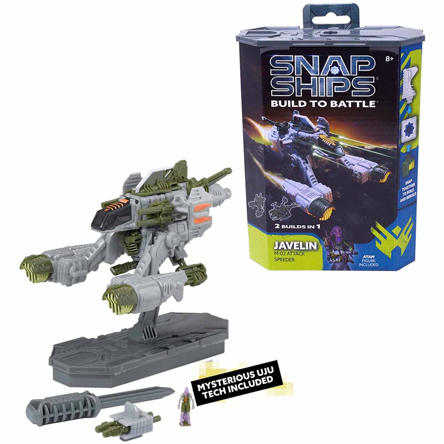 Snap Ships Forge Javelin M-02 Attack Speeder 2-In-1 Building Set